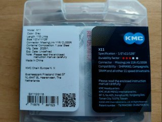 Cadena KMC  11v Nueva