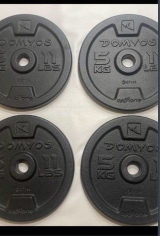 4 Discos Mancuernas Domyos 5kg