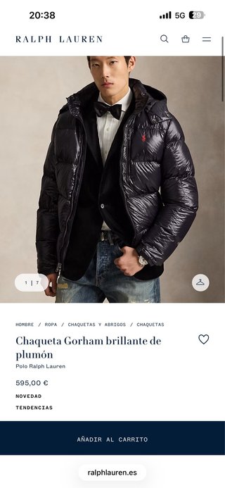 Chaqueta plumífero Ralph Lauren Gorham