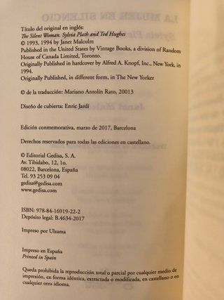 La mujer en silencio: Sylvia Plath NUEVO