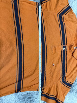 Polo Tommy Hilfiger Naranja Rayas talla L
