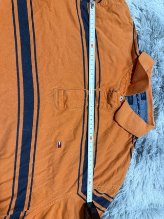 Polo Tommy Hilfiger Naranja Rayas talla L