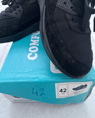 Zapatillas Comfort negras talla 42 Memory Inso