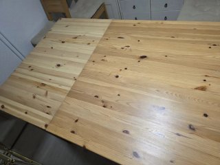 Mesa comedor extensible + 6 sillas madera