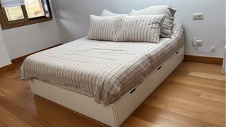 Modelo Nordli. Cama 160x200 con almacenaje Ikea.