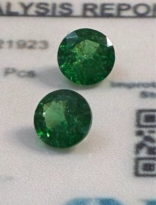 2 Esmeraldas Colombianas 2.00 Ct EGL