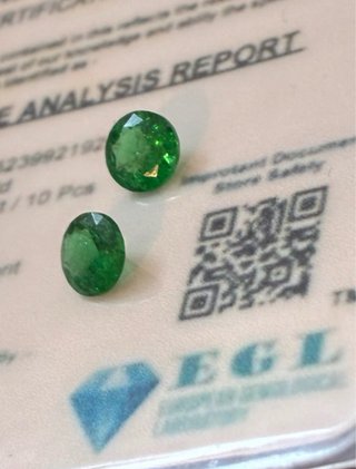 2 Esmeraldas Colombianas 2.00 Ct EGL