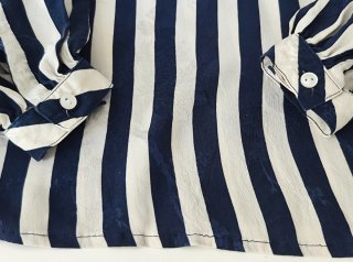 Blusa Aigner Vintage Rayas Seda