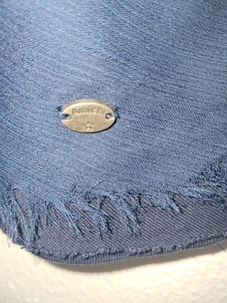 Camiseta azul manga larga mujer
