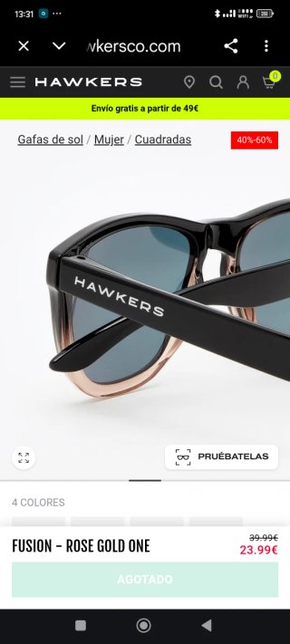 Occhiali da sole Hawkers Quadrati Donna
