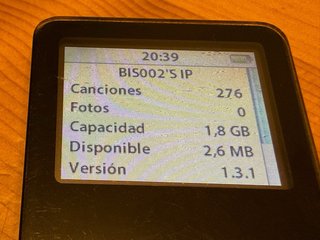 iPod Nano 1ª Gen 2GB Negro
