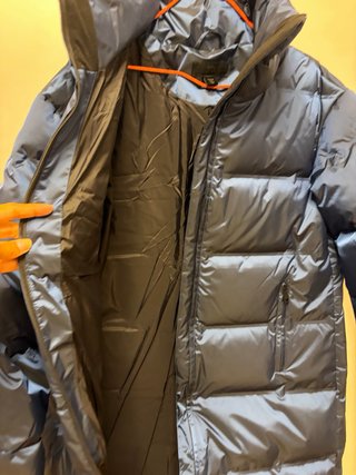 Anorak Zara Plumas Azul Cobalto Talla XS