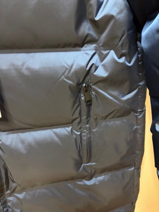 Anorak Zara Plumas Azul Cobalto Talla XS