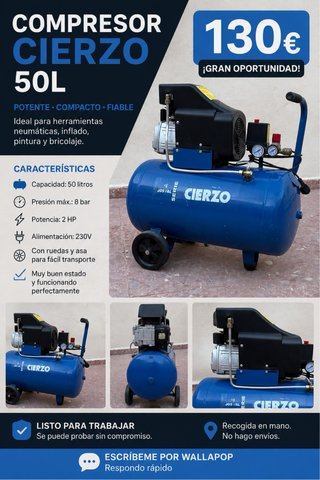 Compresor Cierzo 50L