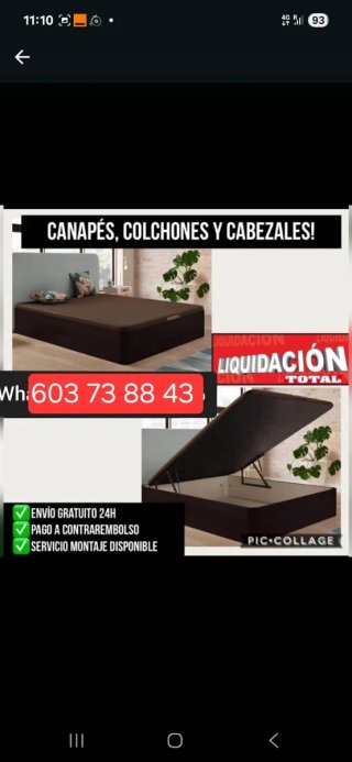 Canapés a ribalta + materassi + mobili