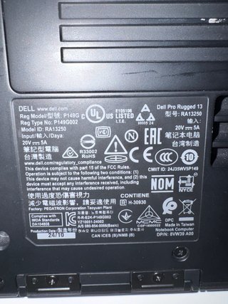Dell Pro Rugged 13 Ultra 7 32GB RAM Táctil