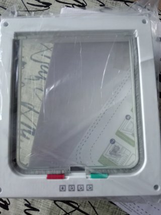 Puerta Gatera Nueva Plástico Blanco