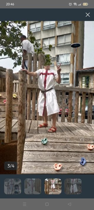 Disfraz Cruzado Medieval Niño Talla s