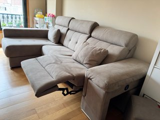 Sofá 3 plazas eléctrico con chaise longue