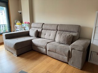 Sofá 3 plazas eléctrico con chaise longue