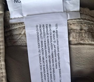 Pantalón cargo beige mujer Pull&Bear