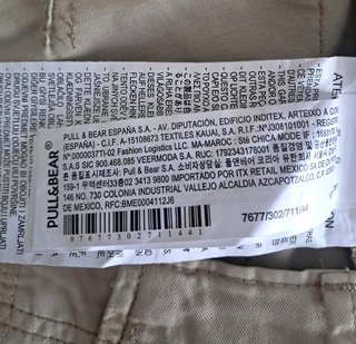 Pantalón cargo beige mujer Pull&Bear