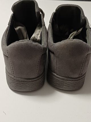 Zapatillas London 4 Ever T40 Cordones Raso Gris