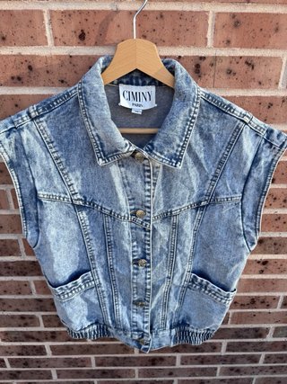 Chaleco Vaquero Vintage Ciminy Azul