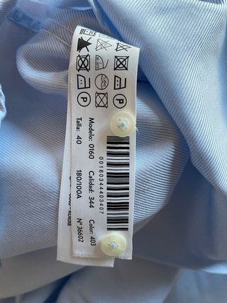 Camisa Massimo Dutti Talla 40 Gemelos