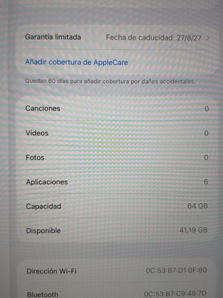 NUEVO - iPad Mini 6 64GB Starlight AppleCare+