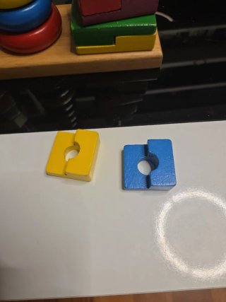 Juego apilable de madera