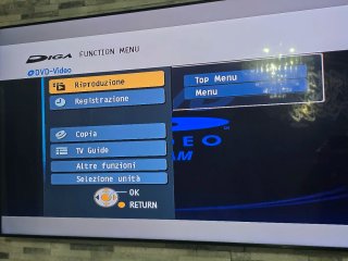 Registratore DVD e VHS Panasonic DMR-EZ49V Nero