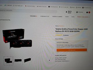PowerColor RX 9070 16gb Tarjeta Gráfica