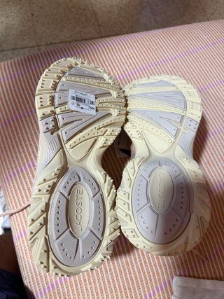 Zapatillas Lacoste Beige y Rosa