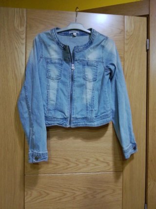Chaqueta tejana corta Creeks azul