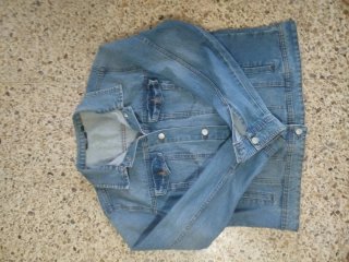 Chaqueta tejana azul