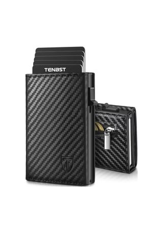 Cartera Tarjetero RFID TENBST Negra