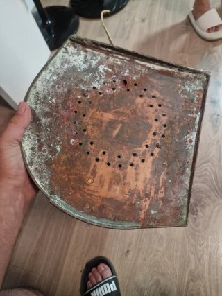 Faro náutico de colección, de cobre.