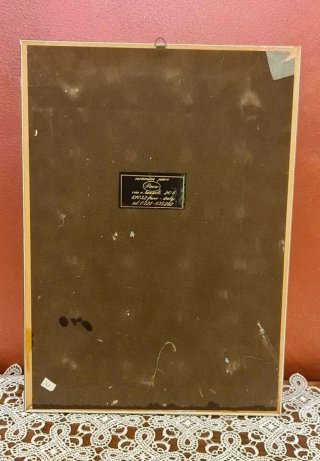 Quadro in porcellana Pieve firmata Monreau