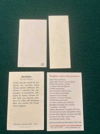 8 Santini Santa Teresa del Bambino Gesù