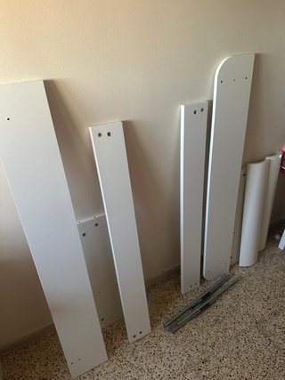 Cuna MYLLRA blanca con cajón 60x120 cm