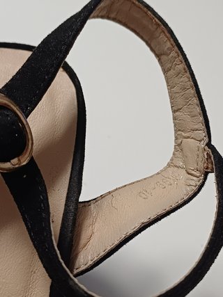 Sandalias Fiesta Joyca Talla 39 Negras Tacón 10cm