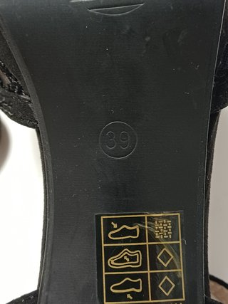 Sandalias Fiesta Joyca Talla 39 Negras Tacón 10cm