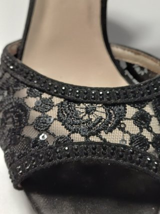 Sandalias Fiesta Joyca Talla 39 Negras Tacón 10cm