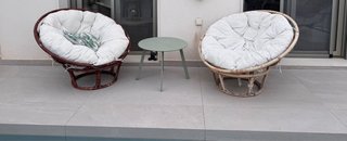 2 Poltrone Papasan in Rattan per Esterno