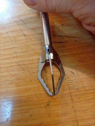 Pinza con garras vintage para hielo/encurtidos