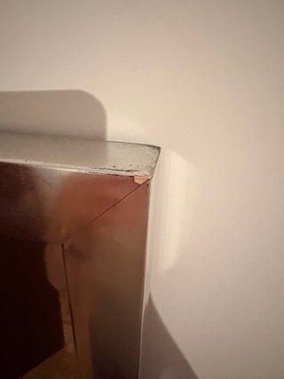 Espejo de pie madera efecto metalizado