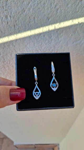 Pendientes Moissanita Negra GRA