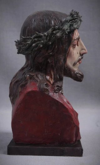 Cabeza de Cristo con corona de espinas