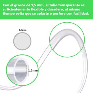 Kesote 10mm (diámetro Interior) x 13mm (diámetro Exterior) Tubo Flexible de PVC
